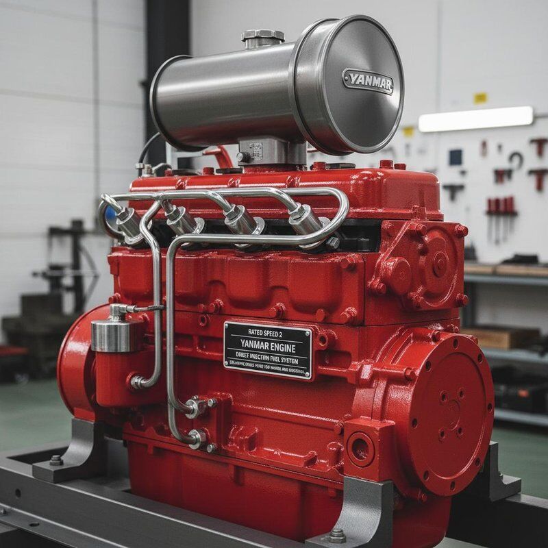 Velocidad nominal 2 Motor Yanmar que incorpora un sistema de inyección directa de combustible que proporciona una potencia estable para el sector marino e industrial