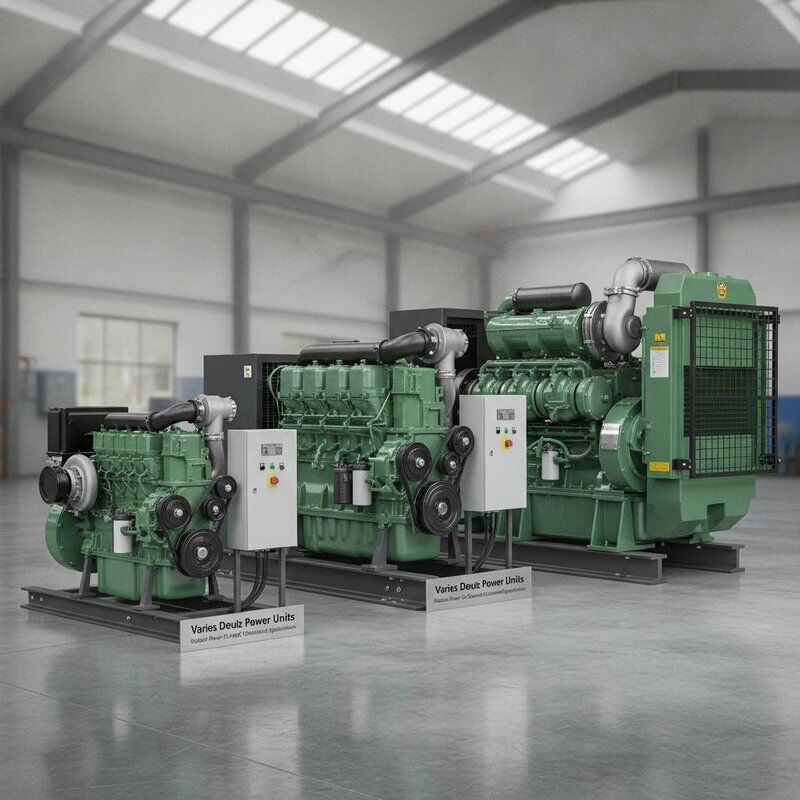 Varía Motor Deutz Unidades de potencia robustas de 70 a 400 KW diseñadas para equipos de construcción y aplicaciones industriales